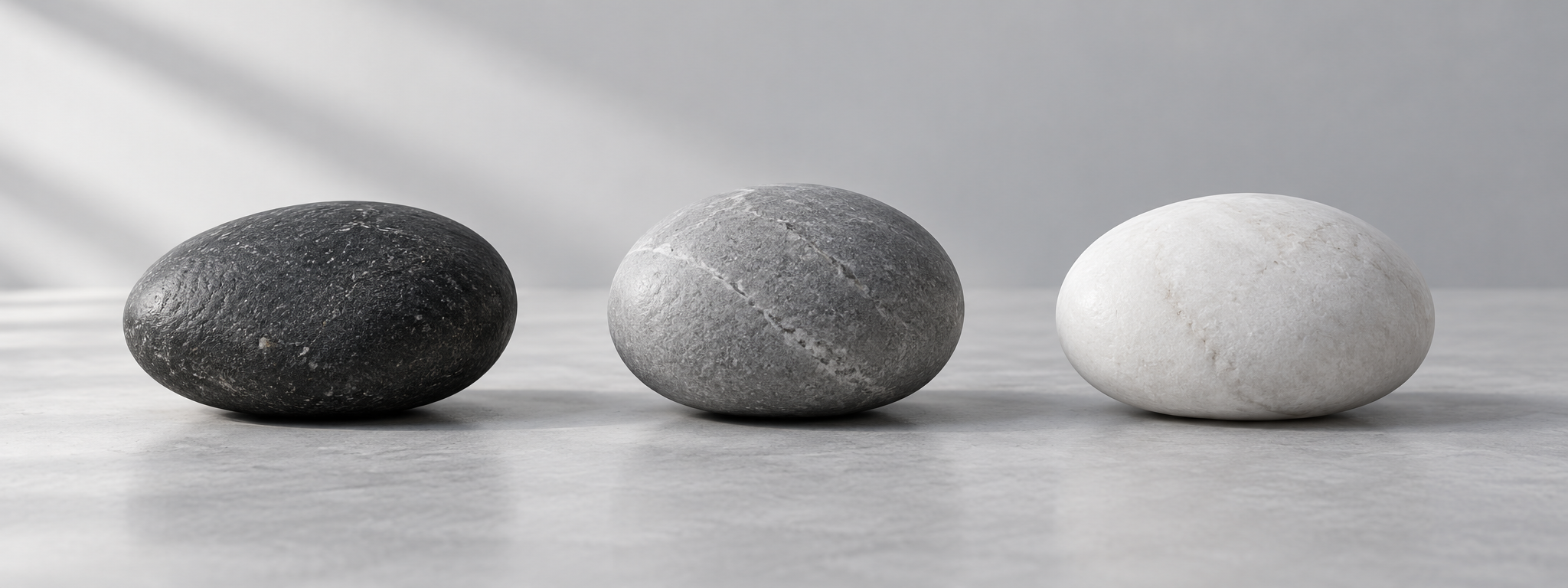 Three stones.